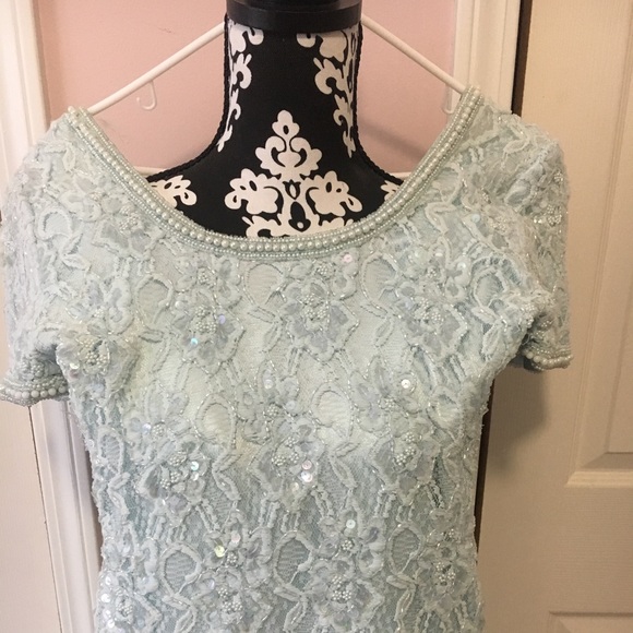 Light blue evening gown - Picture 2 of 4